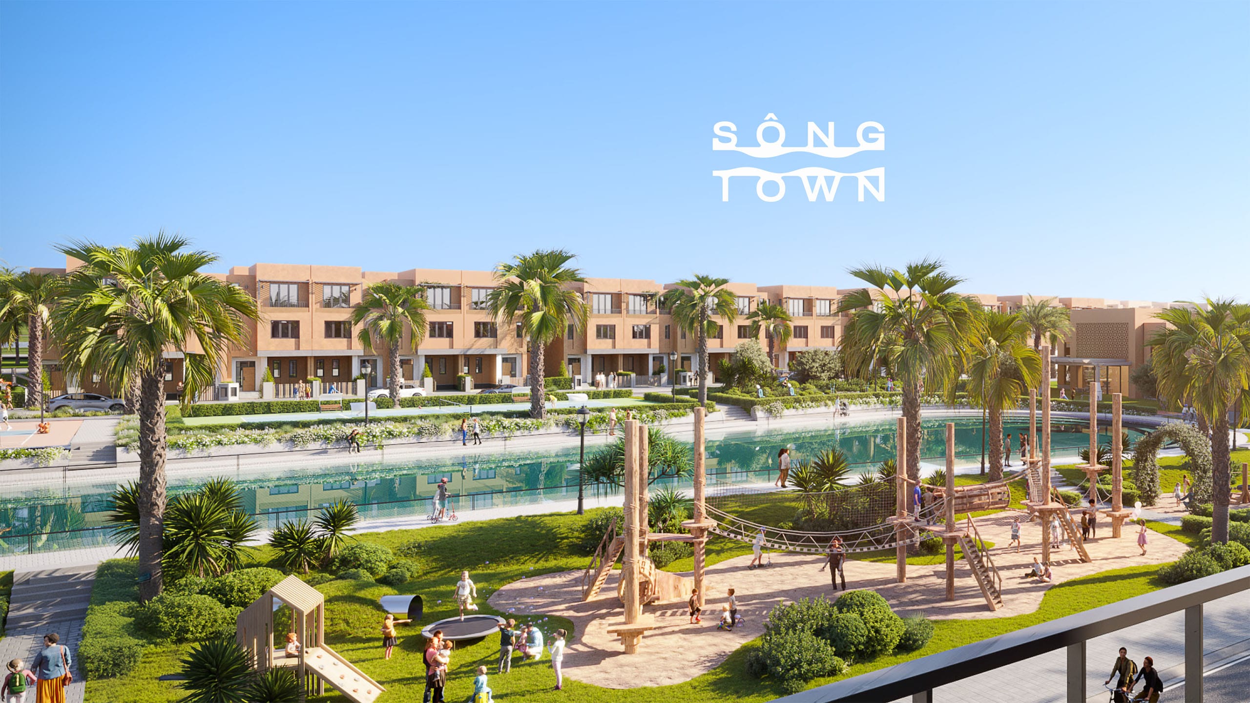 Banner Khu Sông Town Caraworld Cam Ranh